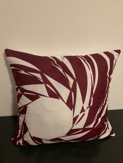 Nordic Geometry Collection Kussenhoes – Wine Red Edition - 45x45 cm