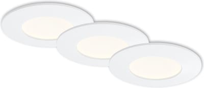 Briloner Leuchten FLAT IN - LED inbouw armatuur - 7282- 036 - set van 3 - neutraal wit 4000K - 6W - 600 lm - IP44 - 25.000 uren - Ø8.5 x 3 cm