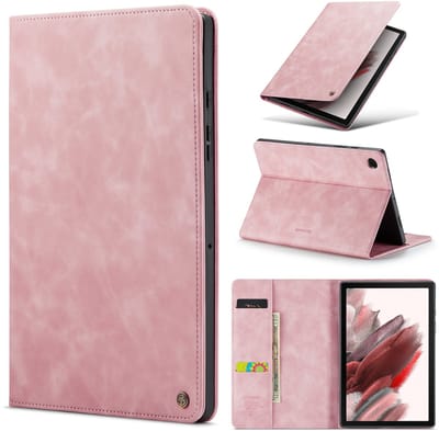 Casemania Hoes Geschikt voor Samsung Galaxy Tab Active5 Pro - Pale Pink - Luxe Book Cover met Pasjeshouder en Standaardfunctie