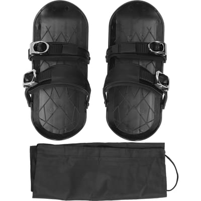 Mini Ski Schaatsen Kort Dunne Schaats Ski's Bevestigen aan Ski Schoenen Winterschoenen voor Buiten Skiën Zwart gray