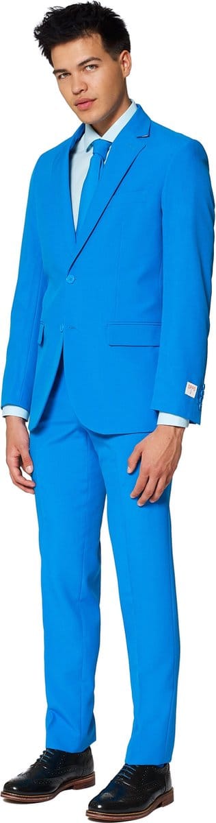 OppoSuits Blue Steel - Heren Pak - Carnavalskleding - Blauw - Feest - Maat EU 52