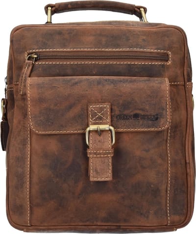 GREENBURRY schoudertas Vintage Crossbody Bag Brown bruine
