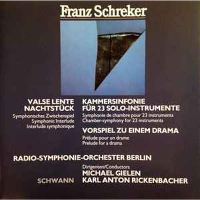 CD GIELEN, RICKENBACHER; BERLIN SUN - Schrecker: Kamersymfonie, Wals CD311078H1 Koch Schwann Mu Duitsland Klassiek Gebruikt