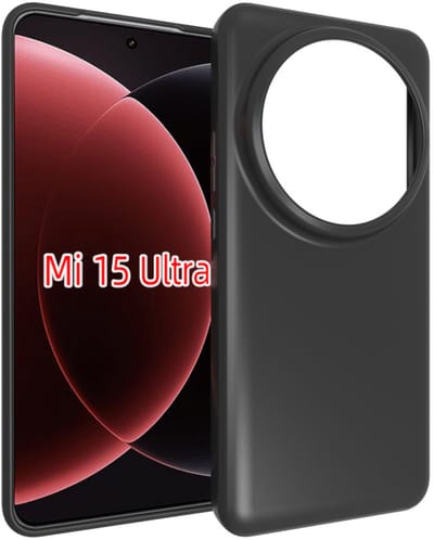 MobyDefend Hoesje - Geschikt voor Xiaomi 15 Ultra - TPU Backcover - Mat Zwart