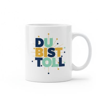 Du Bist Toll Inspirerende Tekst Mok – Positieve Boodschap Koffiemok – 330 ml Keramische Mok Cadeau