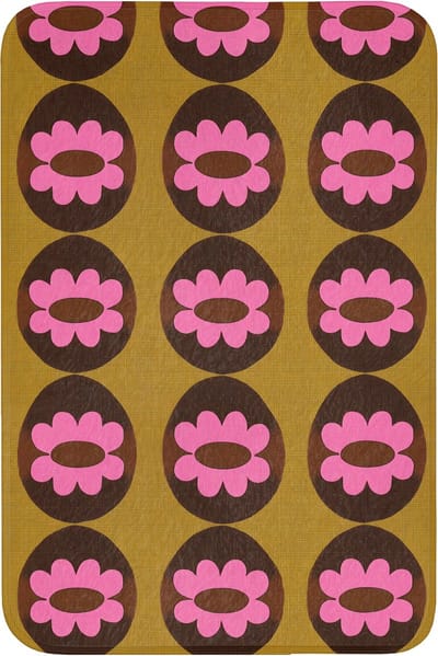 WC mat 60x90 cm - Antislip - Grafisch - Patroon - Kleurrijk - Toiletmat - Vloermat - Douchemat - Toilet tapijt - Toiletmatten