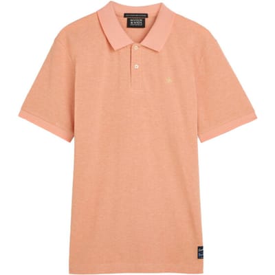Scotch & Soda Melange Chest Logo Regularfit Polo