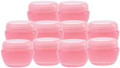 Reispotjes Hervulbaar Klein - 10 Gram - Creme Potjes met Deksel Leeg - Cosmetica Potjes - 10 Stuks - Zalfpotjes met Deksel
