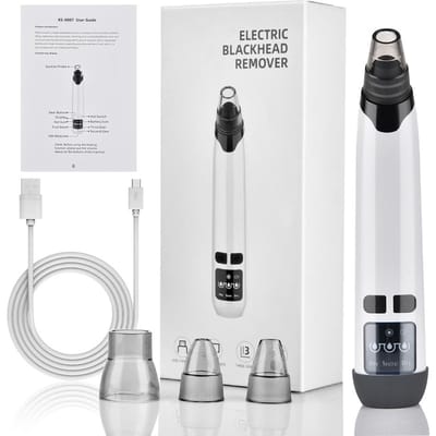 Mee-eter Verwijderaar Elektrische Gezichtsreiniging Porie Stofzuiger Acne Verwijderaar Puistjes Gezichtsreiniger Huidscrubber Zwarte Punt Stofzuiger white