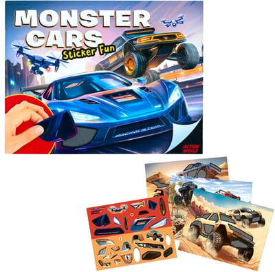 Depesche - Action World Monster Cars Sticker Fun