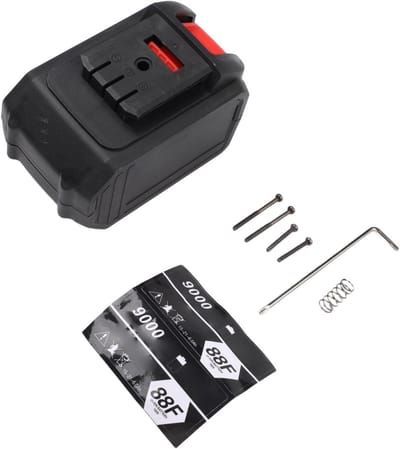 Opbergdoos Batterijen - Accukoffer Gereedschap - Gereedschap Organiseren - Robuuste Kunststof Behuizing - 10 x 6 x 7 cm - Zwart