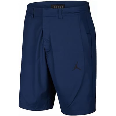 Jordan Bedrukt Logo Effen Elastisch Rechte Pijp Shorts Heren Shorts Blauw 914421-414 M black