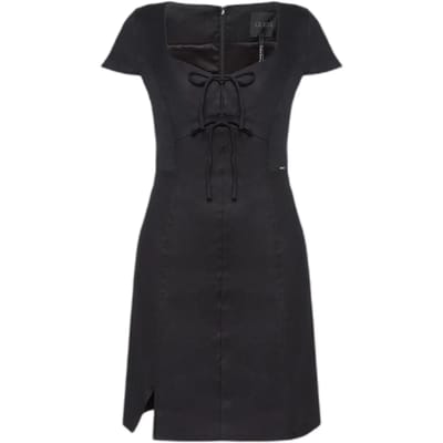 GUESS  Eco Isabeau Bows Mini Dr Jet Black A996 Talla: S | Mini Vestidos Outlet | Mujer | Negro