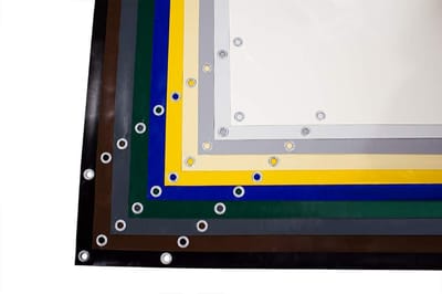 PVC Afdekzeil - Zeil met ringen - Bescherming tegen weer - Scheurvast en waterdicht - 25m x 5m - Bruin