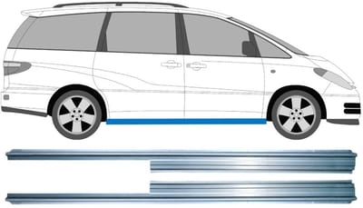 Reparatie dorpel voor Toyota Previa 2000-2005 / Links + Rechts / Set