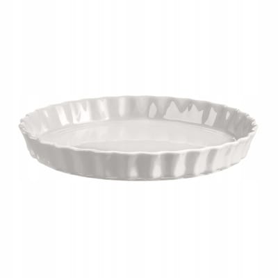 Emile Henry Keramische Taartvorm 28cm Wit - Hoge Kwaliteit
