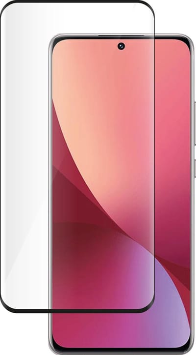 Bigben Connected, Screenprotector geschikt voor Xiaomi 12 - Anti-Fingerprint 3D, Transparant zwart