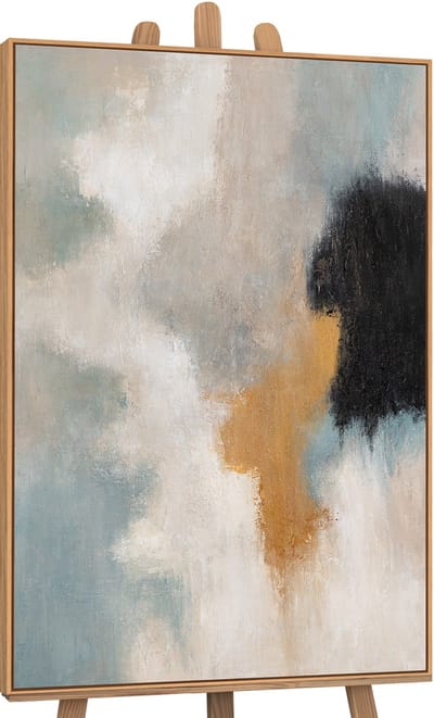 Canvas schilderij handgeschilderd transitions of light abstract – YS-Art Gallery – Luxe wanddecoratie voor woonkamer – Modern schilderij voor slaapkamer en hal