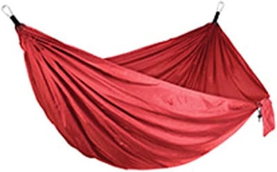 Outdoor Hangmat - Reishangmat - Kamperen Wandelen - Boomvriendelijke Riemen - 270 x 140 cm - Rood