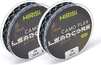 2x Gevlochten Leadcore Vislijn 7m - 16lb Karpvissen