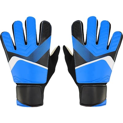 Doelmanhandschoenen Rubber Katoen Anti-botsing Voetbal Doelmanhandschoenen voor Kinderen Jongens 100m 328.08ft 0.3mm Diameter blauw