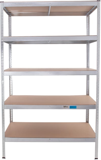 TRUTZHOLM – Schwerlastregal 180 x 115 x 75 cm – 875 kg – 5 Einlegeböden – Steckregal – Kellerregal – Garagenregal – Extra tief