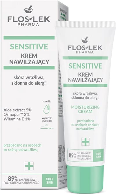 Vochtinbrengende crème voor gevoelig gezicht 50ml