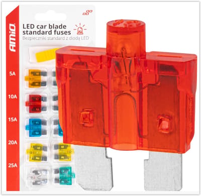 Steekzekeringen met LED indicator - 10 Stuks