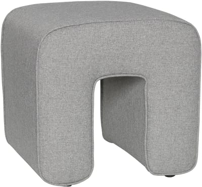 Hübsch poef Sculpture Grey