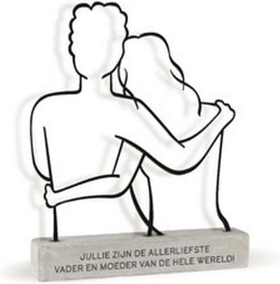 Metal Art Deco - Vader en Moeder