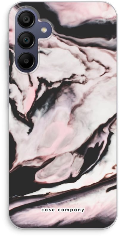 Case Company® - Hoesje geschikt voor Samsung Galaxy A15 hoesje - Roze stroom - Soft Cover Telefoonhoesje - Bescherming aan alle Kanten en Schermrand