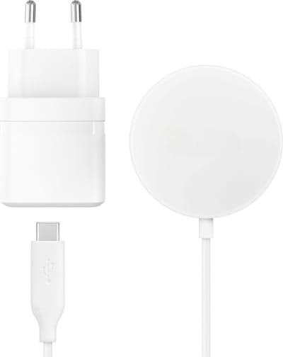 Draadloze oplader geschikt voor iPhone 17 t/m 12 Pro/Max/Plus/Air - Magnetisch - 15w Qi - Wireless Charger - Power Delivery - 1 Meter - Set