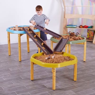 Cosy houten speelkanalen set - Tuff Tray STEM speelgoed 3-delig.