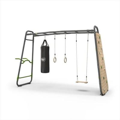 EXIT GetSet Monkeybar MB320 - Monkey Bar Klimrek voor Buiten - Speeltoestel voor Kinderen - Grijs