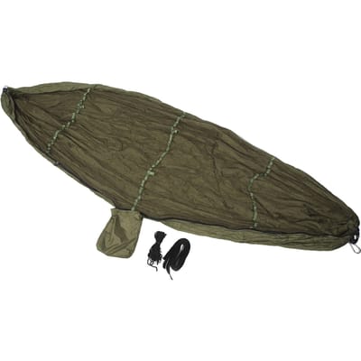 Campinghangmat met Net 210T Nylon Stof Anti-Val Opvouwbaar Donker OD Groen 440.9lb Draagbaar gray