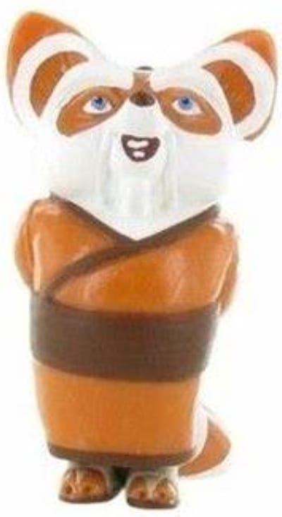 Marukatsu Kung Fu Panda Shifu - Speelfiguurtje Rode panda - 6 cm