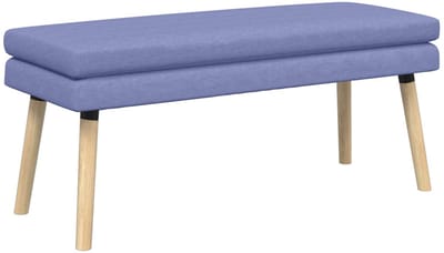 vidaXL - Dubbel-laags - bank - Jeans - Blauw - 110 - x - 40 - x - 47 - cm - Stof