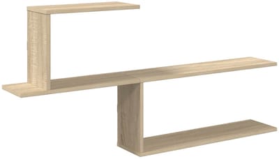vidaXL - Wandplank - Sonoma - Eiken - 122 - x - 18 - x - 60 - cm - Bewerkt - hout