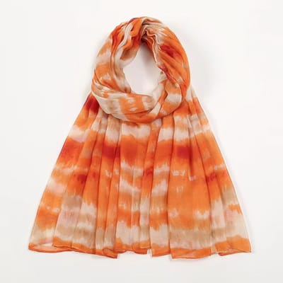 Zonnebrand Sjaal Veelzijdige Lange Sjaal Sjaal Verloop Dunne Stijl Lente en Herfst Print Tie Dye