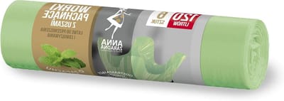 Vuilniszakken met hengsels - Afvalzakken sterk - Huishoudelijk afval - Muntgeur stoot insecten af - 120 liter 6 stuks - Groen