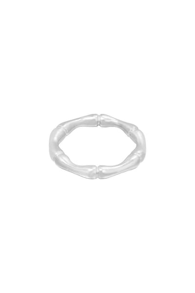 Ring Bamboo-Zilver - Maat 17- Yehwang | Cadeau voor haar | Tieners | Moederdag