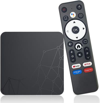 TopChoice® Android Tv Box - Chromecast Streamingbox - Mediabox - 1080P - Zwart