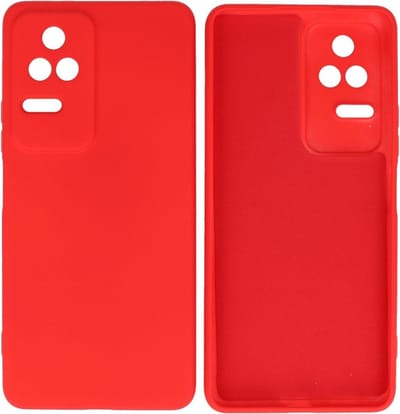 Fashion Backcover Telefoonhoesje - Color Hoesje - Geschikt voor Xiaomi Poco F4 - Rood