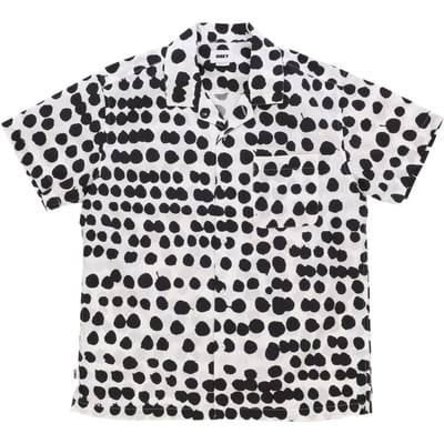 Connect Woven Heren overhemd met korte mouwen Wit Multi