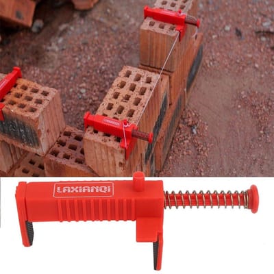 Dailygoods- Metselgereedschap 2 Stuks - Bakstenen Voering - Kunststof - Hydraulische Wandwerkers - Nauwkeurige Draadgroeven - Afmetingen 16,4 x 6,4 x 4,5 cm - Metseltool