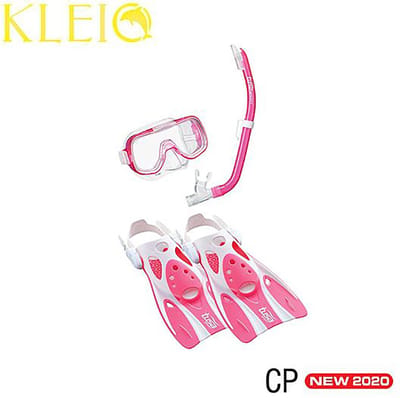 Tusa Mini-Kleio Travel Junior Snorkelset Roze