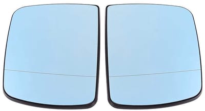 Dailygoods- Achteruitkijkspiegel Vervanging - Glas Blauw - Voor X5 E53 1998-2006 - Links/Rechts - 180 x 125mm - 1 Paar (2 stuks) - Spiegellens