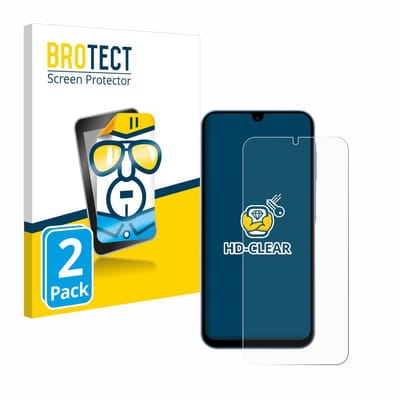 BROTECT - Screenprotector voor Samsung Galaxy A15 5G - Folie Beschermfolie transparant 2 Stuks