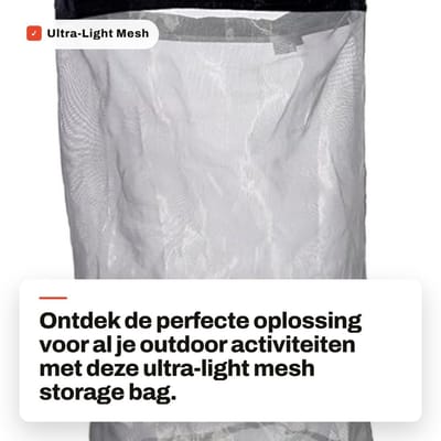 Dailygoods- Opbergtas Ultra-Licht - Mesh Zak - Duurzaam Nylon - Ademend - Sterke Naden - Voor Outdoor Activiteiten - Reistas