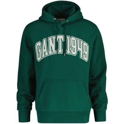 Gant Trui Graphic Hoodie 1949 Deep Forest Green / male